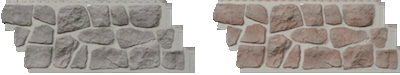 Fieldstone Fassadenelemente aus Kunststoff